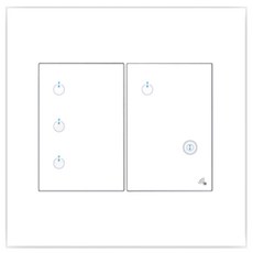 legrand Arteo 環繞插孔 4 爪插座 白色, 1個