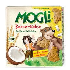모글리 유기농 베어 어린이 비스킷, 코코넛, 1개