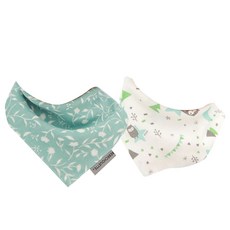 베베슈에뜨 유아동용 사계절 더블거즈 양면 스카프빕 바람의정원 2p 세트