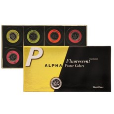 ALPHA 彩色螢光廣告顏料, 240ml, 8色