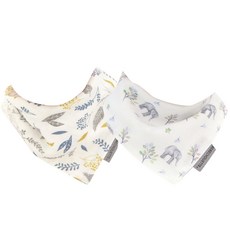 bebe chouette 孩童雙層紗布圍兜 2入