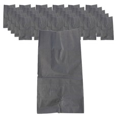 Tina Picnic 禮物包裝方底紙袋 大, 50入, 灰色 黑色