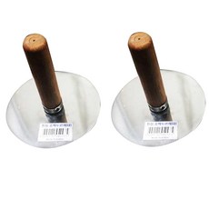 Chonsong 木柄不銹鋼糖餅壓餅器, 2個