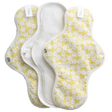 COtton REPUBLIC 布衛生棉 茉莉花圖案 M號, 1件, 3個