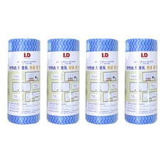 LIVING DUO 多用途清潔擦拭布 藍色, 50入, 4個