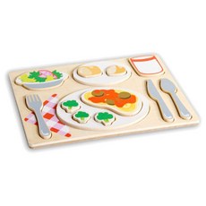 가이드크래프트 푸드 트레이 이탈리안 원목퍼즐세트, 1세트