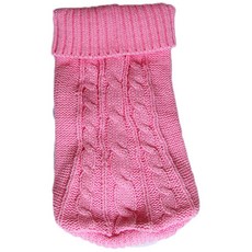 Pet Nine 狗 & 貓 素色毛衣, 粉紅色