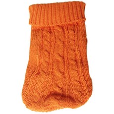 Pet Nine 狗 & 貓 素色毛衣, 橘色