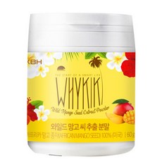 와이키키 와일드망고 씨 추출 분말, 60g, 1개