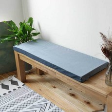 天鵝絨長凳坐墊, 藍色