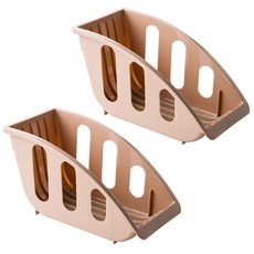 블럭마트 주방 접시꽂이, 2개, 브라운