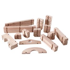 가이드크래프트 넛치 원목블록 89피스, 1개