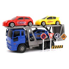토이코 리얼액션 카 캐리어 작동완구, 혼합 색상, 1개