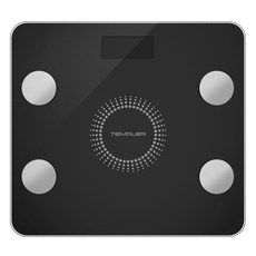 템플러 블루투스 체지방계, 블랙, TEM-BTSC-1, 1개