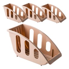 블럭마트 주방 접시꽂이, 4개, 브라운