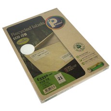 프린텍 애니 친환경용지 라벨지 E3330-100, 21칸, 100개