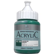 ShinHan 壓克力顏料 599 Cadmium Green, 250毫升, 1 種顏色