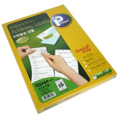 Printec Any Quick & Easy 標籤紙 Q3240-100, 16格, 100個