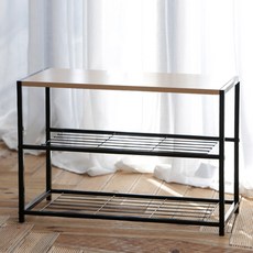 Jihoo鞋架組合貨架, 黑色的