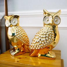 金屬貓頭鷹裝飾品, 金子