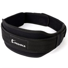 iWANNA 氯丁橡膠舉重腰帶 M號, 黑色的