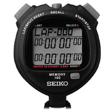 세이코 선수용 초시계 S056, 검정, 1개