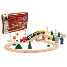 올어보드 미니 기차 완구 세트 34p, 혼합 색상, 1개