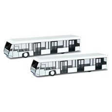 레프리카 1/200 SCENIX 공항 버스 셔틀 버스 디오라마 모형 HE556071DI 2p, 혼합 색상, 1개