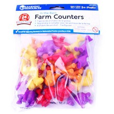 러닝리소시즈 헛간농장 동물 수세기 완구 24p LER3672, 1개