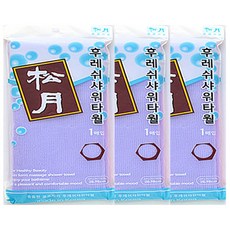 Songwol 松月 清新沐浴巾, 紫色, 3個, 1入