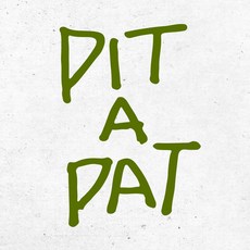 1AM 書法藝術室內裝飾重點貼紙 S2 PIT A PAT, 橄欖綠