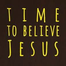 1AM 書法室內設計重點貼紙 TIME TO BELIEVE, 黃色