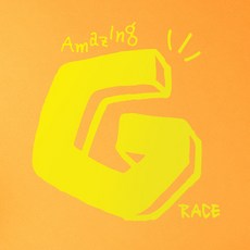 1AM 藝術字體室內裝飾點綴貼紙 Big G, 黃色