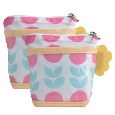 SEMOMS 防水藥品收納袋 2入, 粉色圈圈款