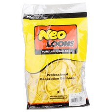Neo LOONS 30 cm 圓形氣球 50入, 珍珠淺黃, 1個