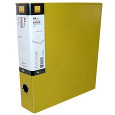 알에스씨 투톤 D링바인더 발포3겹 PP표지 A4 3공 5cm LPD-305, 노랑, 1개