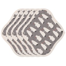 WIZLLY 棉質棉質衛生棉 護墊 無防水 狗狗 企鵝, 迷你, 5入, 1個