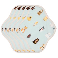 WIZLLY 有機棉衛生棉 防水 狗狗薄荷, 小型, 5入, 1套