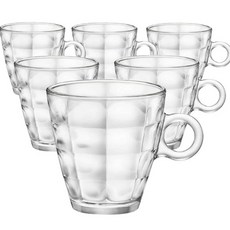 보르미올리 큐브 카푸치노 커피잔 220ml, 6개입