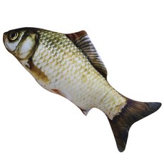 블럭마트 고양이 캣잎 캣닢 봉제장난감 40cm, 붕어, 1개