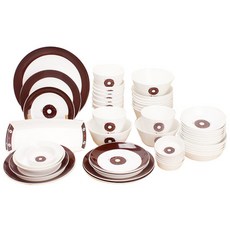 LKmade 10人份甜甜圈印花餐具, 1組, 51入