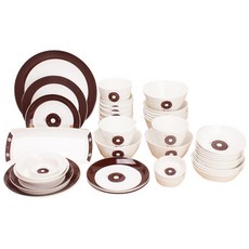 LKmade Bone China 咖啡和兒童甜甜圈家居餐具套組 8 人, 1組, 餐具 40入