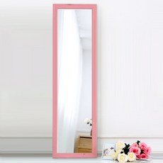 원룸가구 전신거울 중형, 핑크워시