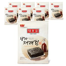 대천김 재래 전장김 세트, 8개입, 20g