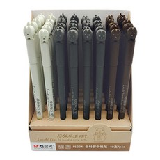 M&G Korea Blumato design 圓珠筆 9 隻小狗套組 A15004 design 隨機出貨, 黑色的, 40件