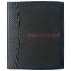 로얄오피스 가죽 고급 명함집 80p, 2단, 검정