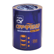 ALPHA OPP 盒帶 48mm x 50m, 米色, 3捲