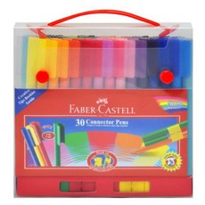 FABER-CASTELL 輝柏 連接蓋中性馬克筆 30色, 混色, 1套
