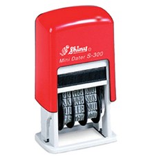 샤니 만년일부인 스탬프 S-300 3mm, 혼합 색상