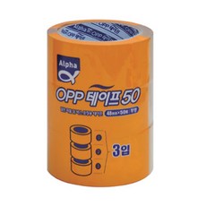 ALPHA OPP 盒帶 48mm x 50m, 透明, 3捲